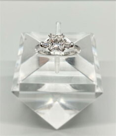 【中古】HARRY WINSTON ハリーウィンストン ソリティアリング ダイヤ Pt950 1.03ct VS1 カラーE 総重量4.1g ソリテール レクタンギュラーブリリアント
