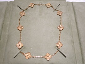 【中古】Van Cleef & Arpels　ヴァン クリーフ＆アーペル ヴィンテージ アルハンブラ ネックレス 10モチーフ VCARO1ID00 K18イエローゴールド