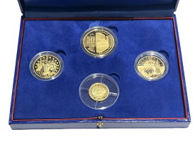 【中古】【MONNAIE DE PARIS 金貨4種セット】K24×1枚＋K22×3枚｜2004年フランス造幣局発行