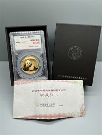 【中古】パンダ金貨5枚セット(500,200,100,50,20元)　K24　2015年　中国　総重量58.9g