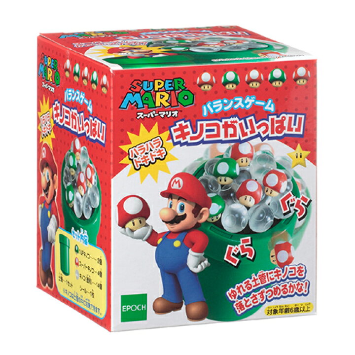 楽天市場 スーパーマリオ バランスゲーム キノコがいっぱい 1個 幼稚園 祭り 景品 子供会 縁日 お祭り問屋の岸ゴム