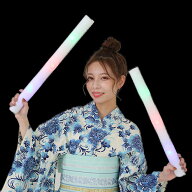 ルミトン 光るスポンジ棒 24本入り （ 24個 ）{ 光る 光るおもちゃ 光り物 光る景品 お祭り 縁日 子供会 …