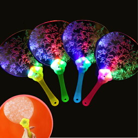 光るうちわ （金魚） (12個）{ 光る 光るおもちゃ 光り物 光る景品 お祭り 縁日 子供会 イベント 景品 夏祭り }