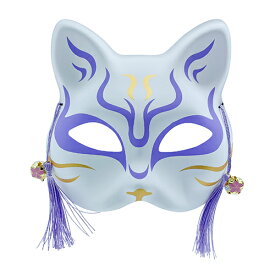 推祭　猫面【大】 全9色展開 （1枚）{ お面 おめん 猫面 猫 屋台 お祭り 縁日 子供会 イベント 景品 夏祭り }