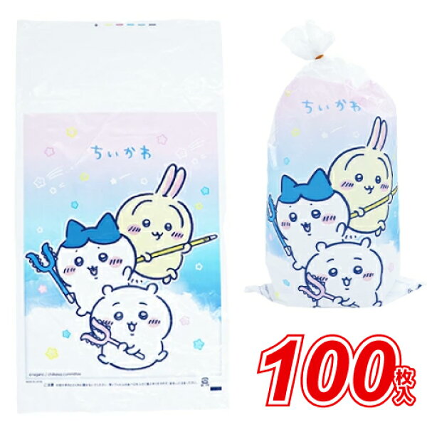 綿菓子袋　ちいかわ (100束）{ お祭り 縁日 子供会 イベント 景品 夏祭り }