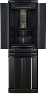 仏壇 モダン 国産 日本製 おしゃれ【プラネット】オーク ブラック色 1400 ※設置も無料「家財おまかせ便」で楽々。