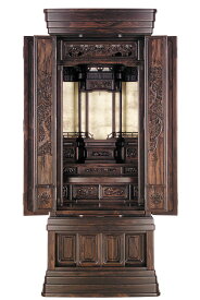 仏壇 唐木 国産 日本製 国産唐木仏壇【夢殿】シャム柿 18号 ※設置も無料「家財おまかせ便」で楽々。