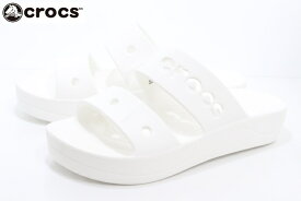 クロックス 厚底 レディース サンダル crocs baya platform sandal 208188 100 WHITE
