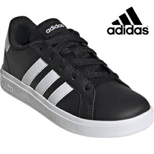 �A�f�B�_�X �W���j�A �X�j�[�J�[ adidas GRANDCOURT 2.0 K GW6503 BLACK/WHITE