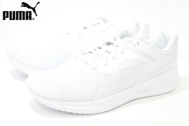 白靴 通学靴 メンズ レディース スニーカー プーマ トランスポート PUMA TRANSPORT 377028 11 PUMA WHITE