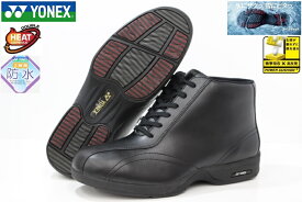 防水 防滑 防寒 メンズ ウォーキング ブーツ ヨネックス パワークッション アイスキャッチソール 3.5E YONEX SHW30B BLACK