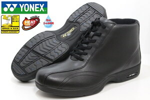 防水 防滑 防寒 メンズ ウォーキング ブーツ ヨネックス パワークッション アイスキャッチソール 3.5E YONEX SHW 30B2 BLACK