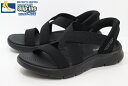 スケッチャーズ スリップインズ レディース ハンズフリー コンフォートサンダル Slip-ins SKECHERS GO WALK FLEX SANDAL GLIMMER UP 141489 BBK