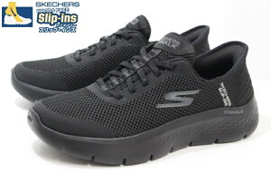 �X�P�b�`���[�Y �X���b�v�C���Y ���f�B�[�X �X�j�[�J�[ �n���Y�t���[�V���[�Y Slip-ins SKECHERS GO WALK FLEX GRAND ENTRY 124836 BBK BLACK