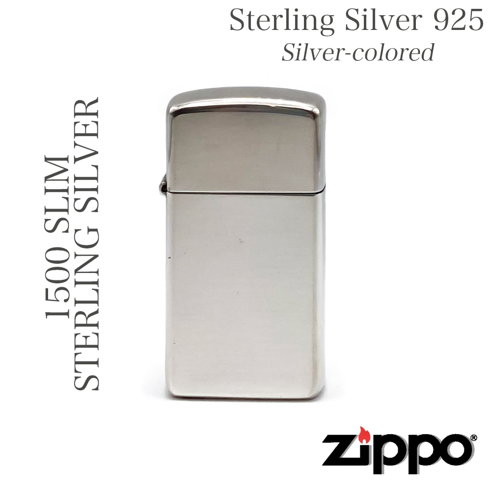 楽天市場】ZIPPO ジッポ 1500 SLIM STERLING SILVER ZIPPOスターリング