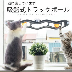 猫 おもちゃ 玩具 猫用トラックボールおもちゃ 猫オモチャ 壁付け 吸盤式 吸盤固定 ペット 回転 ボール 回転ボール ストレス解消 運動不足 知育玩具 ストレス解消＆運動不足ケア 好奇心を刺激する 一人遊び 室内 成猫 子猫対応 かわいい 猫用 猫用品 ペット用品