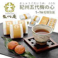 梅干し 高級 ギフト 【 蜂蜜梅 紀州五代梅の心 大粒 1粒から16粒 化粧箱又は木箱 塩分 10% 】 梅干 紀州 …