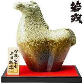 お歳暮 日本酒 若戎 純米酒 干支壷 720ml 化粧箱入 日本酒 干支ボトル 干支壺 丙午 午年 うま年 馬 置物 純米酒 お歳暮 御歳暮 2024 2025 お年賀 お正月 若戎酒造