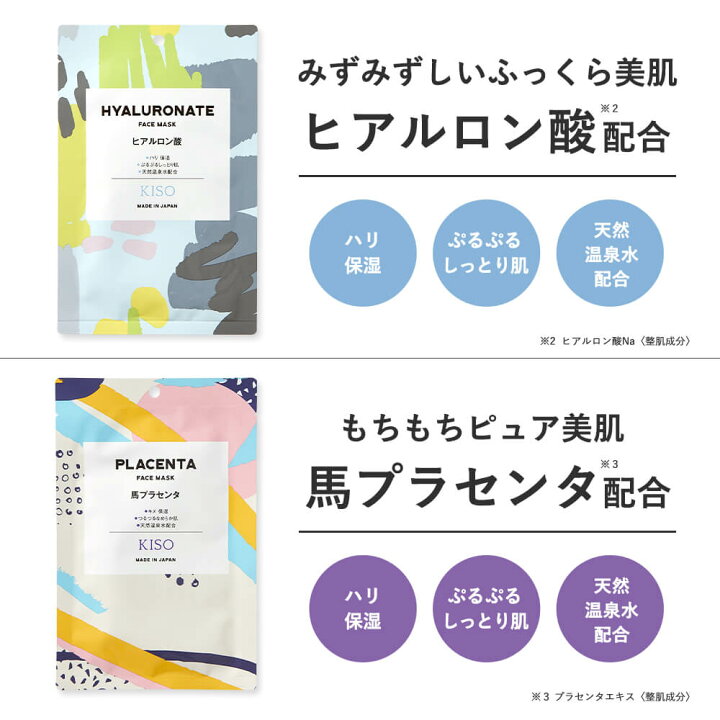 新成分8種類発売 国産 美容原液配合フェイスマスク 30枚セット 個包装 シートマスク フェイスパック シートパック ハイドロキノン ヒト幹細胞 ビタミンC レチノール ガラクトミセス アゼライン酸 ナイアシンアミド コラーゲン ティーツリー シカ 福袋 送料無料 ... KISOCARE フェイスマスク ハイドロキノン 30枚セット 個包装 日本製
