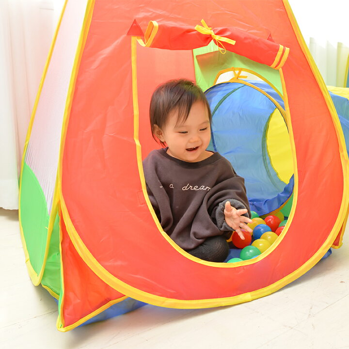 楽天市場 5 Offクーポン配布中 テントハウス トンネル ボール50個付き 送料無料 ラッピング無料 保育 トンネル 室内用 キッズテント ビッグ 子供用テント 子供 プレイテント キッズハウス ボールハウス ボールテント プレゼント 幼稚園 秘密基地 軽量 大型