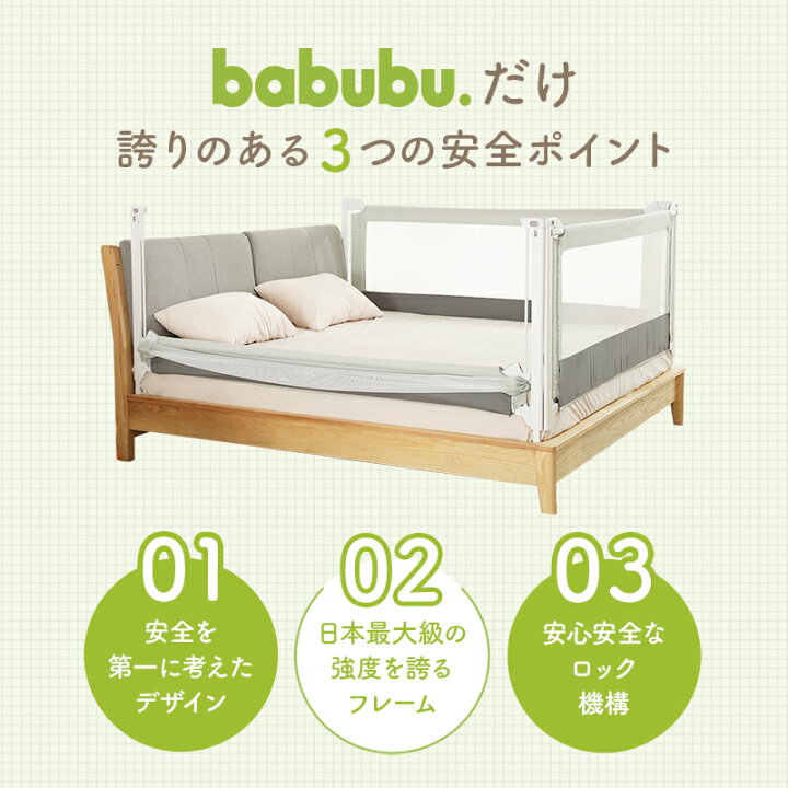 楽天市場】【直営店】クーポン配布中 【babubu.ベッドフェンスライト 