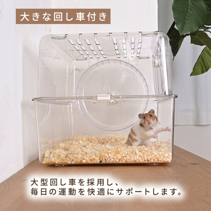 楽天市場】小動物クリアケージ ハムスター ケージ 小動物用 透明ケージ 