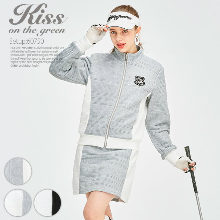 楽天市場 フクレデザイン裏毛ジャケット スカート上下セット スカートはインナーパンツ一体型 ワンピース セットアップ コーデ 上下セット 無地 シンプル ゴルフウェア レディースゴルフウェア 着回し コーデ かわいい おしゃれ キスオンザグリーン