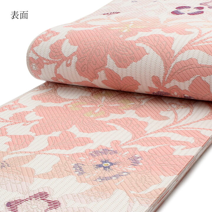 楽天市場】博多織 半幅帯 帯 本場筑前 小袋帯 ピンク 蔦花 花柄 協和 