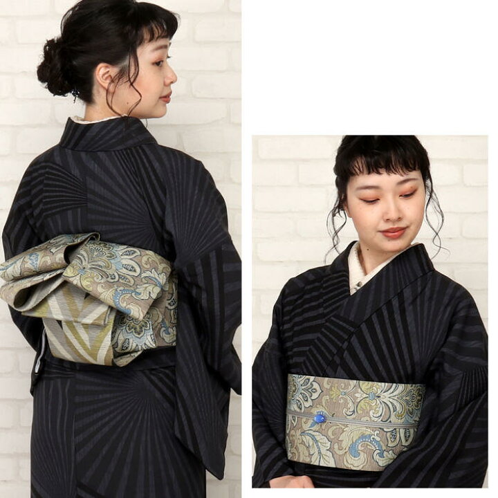 楽天市場】半幅帯 長尺 帯 正絹 リバーシブル 召しませ花 花唐草 日本 