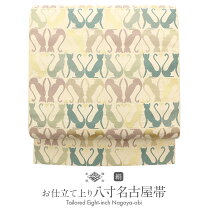 楽天市場】八寸名古屋帯 猫の通販