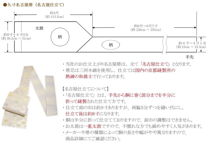 楽天市場】帯 夏帯 九寸 名古屋帯 水色 幾何学に丸 正絹 絽 西陣  