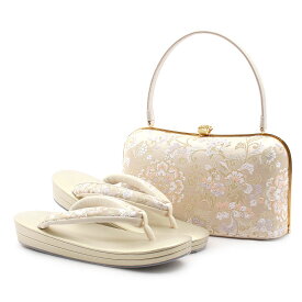 草履バッグセット 留袖用 訪問着用 結婚式 フォーマル 礼装 留袖 草履 バッグ Lサイズ LLサイズ 大きめ 幅広 巾広 小判型 痛くない 外反母趾 ゴールド シャンパン 金 唐花 華紋 白梅謹製 日本製 草履バックセット 草履バッグ 草履バック フォーマル キステオリジナル