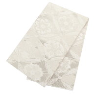 【クーポンご利用で最大10％OFF!】袋帯 振袖用 帯 成人式 シルバー 変わり七宝 華紋 廣部織物 仕立て上が…