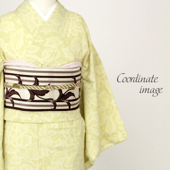 楽天市場】博多織 半幅帯 長尺 協和織工場 紋織り 未使用 博多帯 小袋帯 茶色 ストライプ リーフ 花柄 長尺【 紋織 小紋 紬 街着 カジュアル  リバーシブル 半巾帯 小袋 博多 おび 】 : こだわりきもの専門店 Kisste 642半幅帯 小袋帯 正絹 博多織 黄褐色 浴衣 小紋 着物