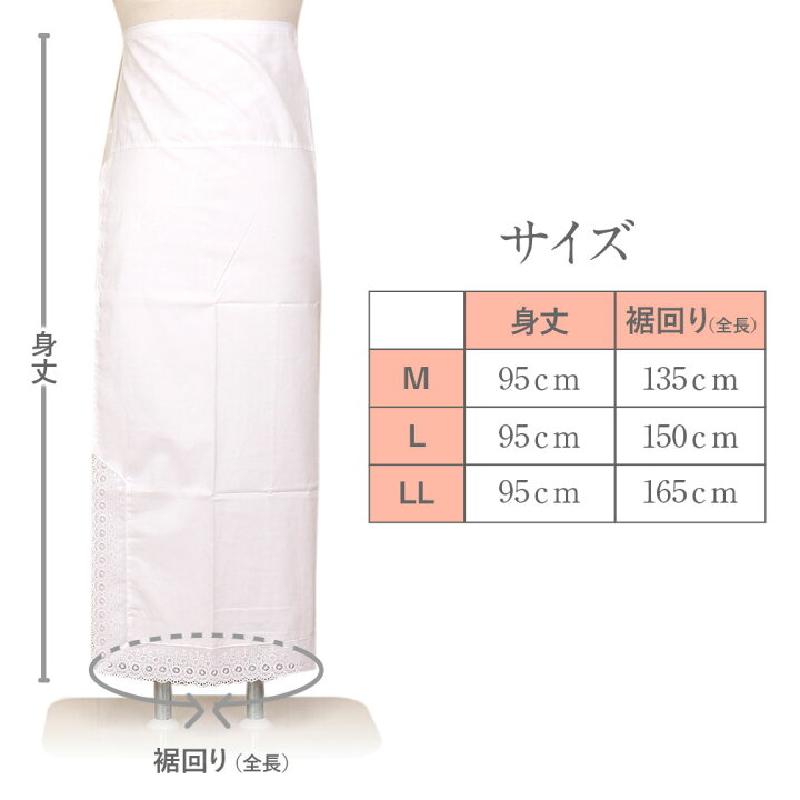 楽天市場】御裾除け メンミロン M L LLサイズ 綿 白 裾除け 裾除 お 
