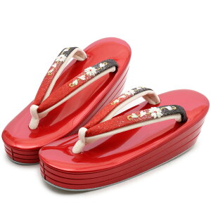 草履 厚底 成人式 振袖 Sサイズ 赤 朱色 花 刺繍 大阪ぞうり協同組合 日本製 草履 ぞうり 単品 小さいサイズ 着物 きもの 振り袖 袴 和装 小物 キステ ハイヒール 単品