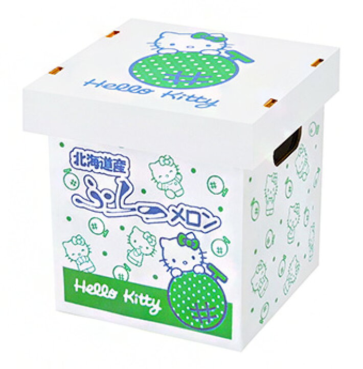 楽天市場】ハローキティふらのメロン1.6〜1.8kg×1玉【秀品】≪化粧