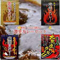 
激辛デスカレー食べ比べセット【悪魔のカレー 魔王のカレー 地獄のカレー 大馬鹿ヤローカレー】ご当地カレー 辛口レトルトカレー 詰合せ【辛すぎ注意 大辛カレー】