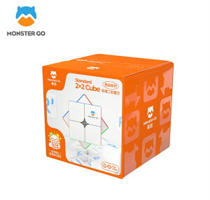Monster Go MG Standard 2x2 Cube�@�����X�^�[Go EDU�X�s�[�h�L���[�u ���̃p�Y�� �X�e�b�J�[���X MG356 ����L���[�u�p�Y�� �q�� ���S�� ���[�r�b�N�L���[�u �������� �m��y�ቿ�i�Ȃ���ɏ�̍\���z