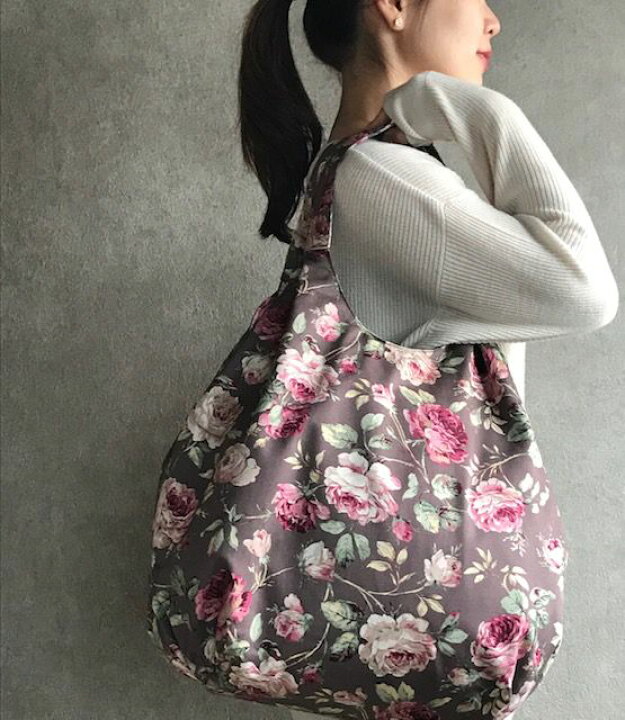 楽天市場】手作りマザーズバッグL(花柄・はな柄)フラワー バラ柄 薔薇 