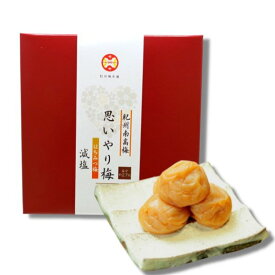 お中元 贈り物 ギフト 熱中症対策 梅干し 減塩 紀州南高梅 贈答品 思いやり梅 500g【はちみつ梅 塩分約2.7%・しそ梅 塩分約3% 】の2種類からお選び下さい 国内製造 お取り寄せ 高級 手土産 贈り物 南高梅 お返し