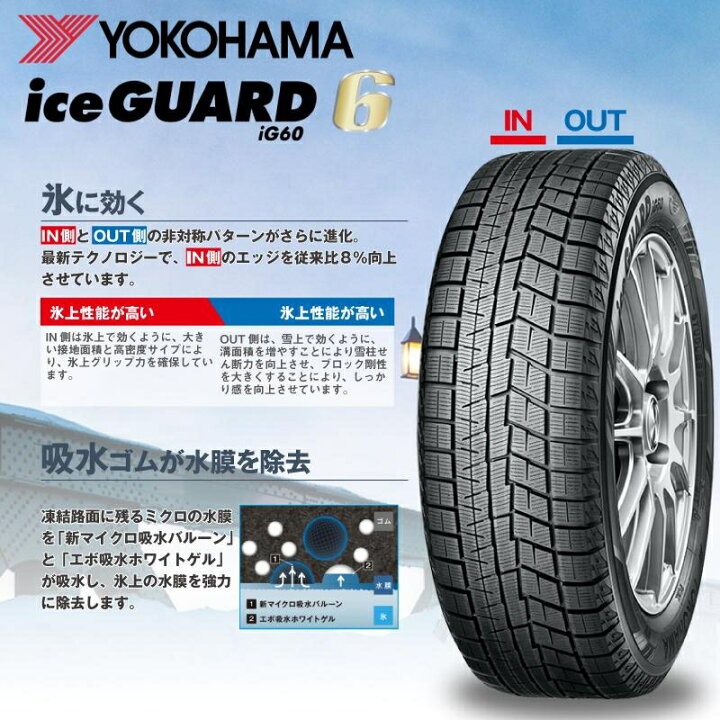 楽天市場】205/55R16 ヨコハマ YOKOHAMA アイスガード iceGUARD IG60 