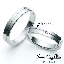 結婚指輪 レディース プラチナ Pt999 マリッジリング 単品 Something Blue サムシングブルー シンプル ストレート 内側ブルーサファイア 刻印無料 女性用 指輪 ブライダル 結婚記念日