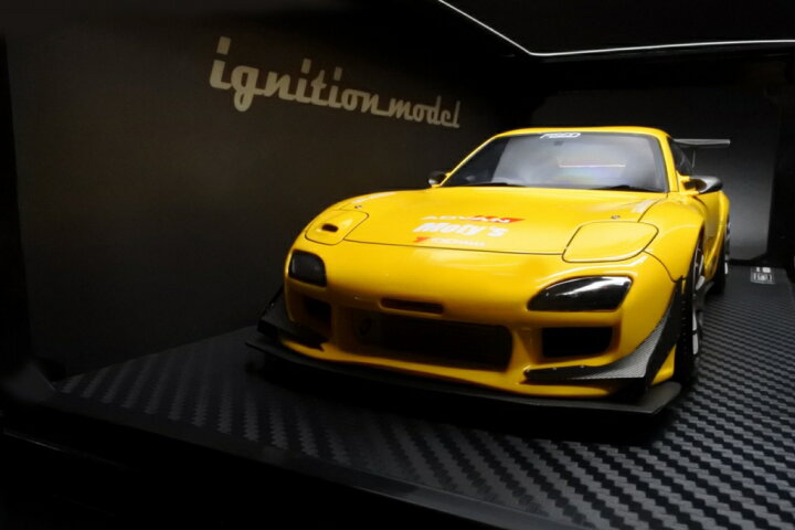 楽天市場】イグニッションモデル 1/18 マツダ FEED RX-7 (イエロー 