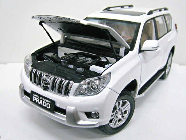 楽天市場】TOYOTA特注 1/18 トヨタ ランドクルーザー プラド (ホワイト 
