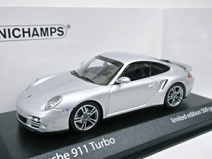 楽天市場】欧州限定 1/43 ポルシェ 911 ターボ (シルバー) 997/2型 