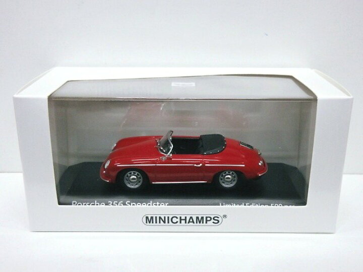 楽天市場】欧州限定 1/43 ポルシェ 356 スピードスター (レッド) 1956 