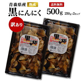 【送料無料】【メール便】黒の極 青森県産熟成訳あり黒にんにく 500g（250gx2）青森産福地ホワイト六片 黒ニンニク 食品 野菜 ドライフルーツ感覚 美容 健康 黒大蒜 サプリ感覚 500グラム 250グラム