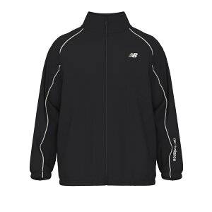 j[oX New Balance WPbg Brushed Tricot Lined Woven Track Jacket NB AMJ53171 BK 2025FW