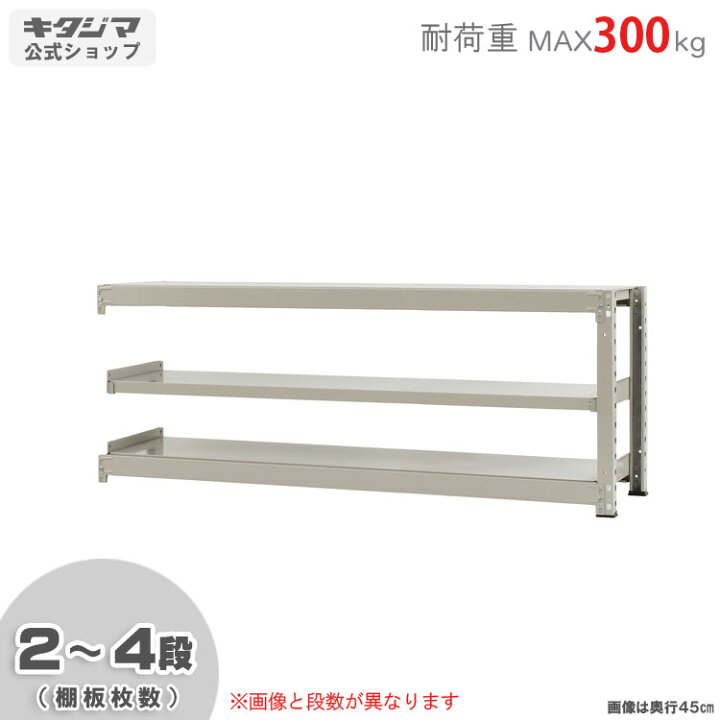 楽天市場】【個人宅も送料無料】 中量ラック300kg 連結 幅180×奥行75 
